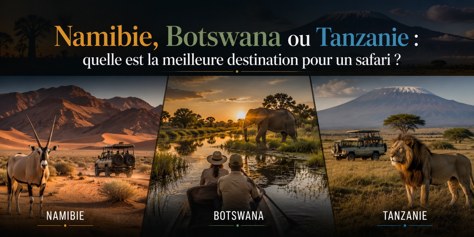 Namibie, Botswana ou Tanzanie