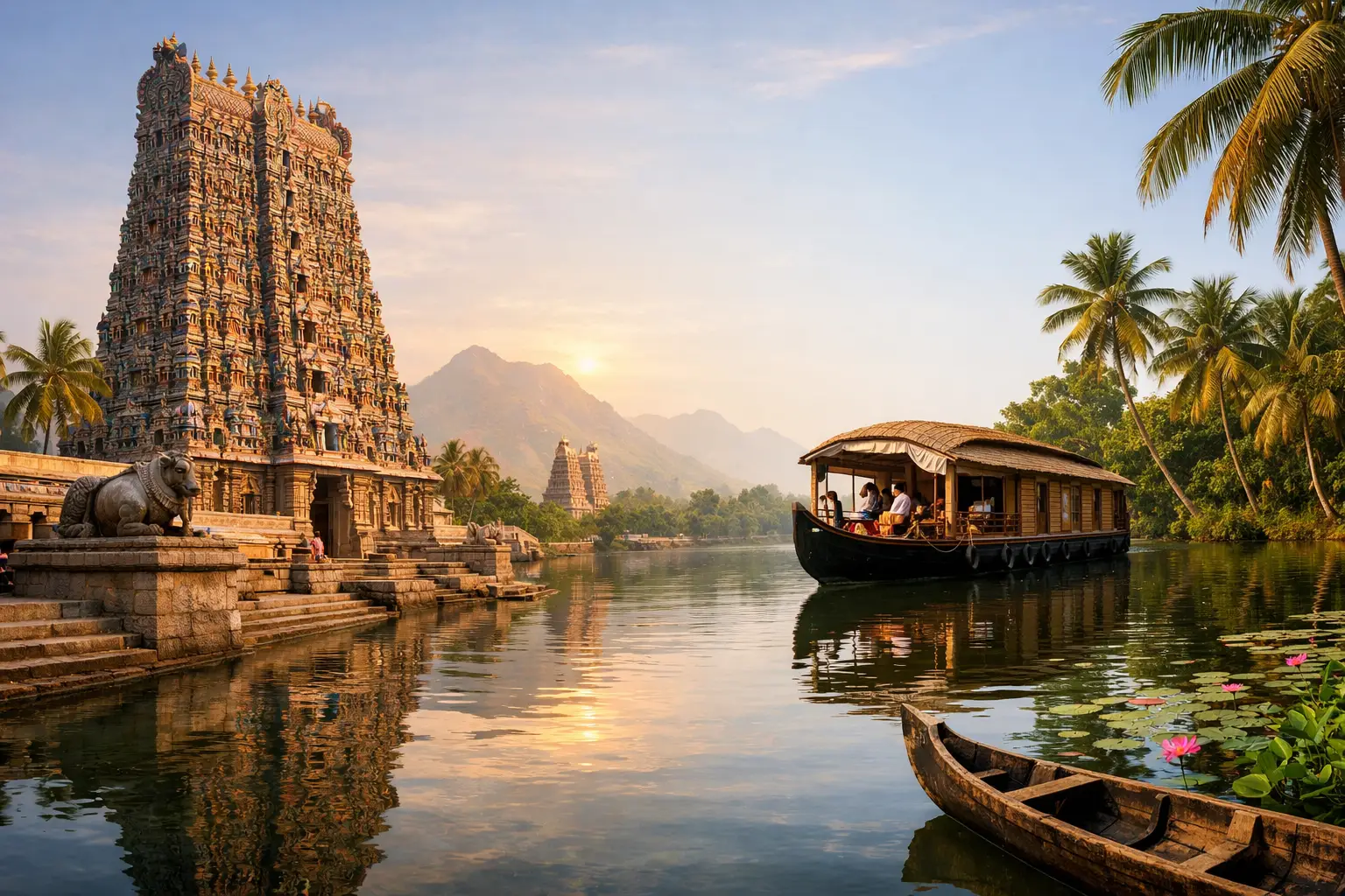 Circuit Inde du Sud entre temples et lagons